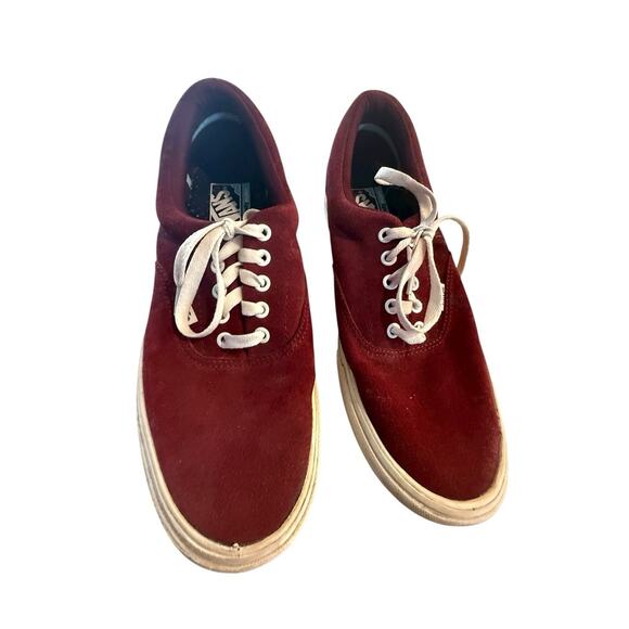 Vans ComfyCush Era Burgundy Red Canvas Low Top Sneakers Men’s 10.5 Women’s 12 EU - Picture 5 of 10
